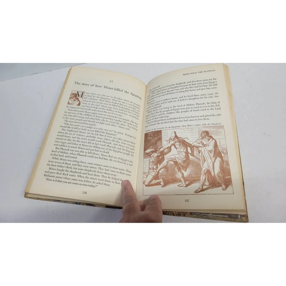 The Bible Story Library Vol 1 Turner Hodges 1956 Illustrated Rafaello Busoni‎
